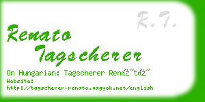 renato tagscherer business card